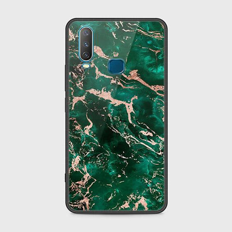 Vivo Y17 Cover - Colorful Marble Series - HQ Ultra Shine Premium Infinity Glass Soft Silicon Borders Case