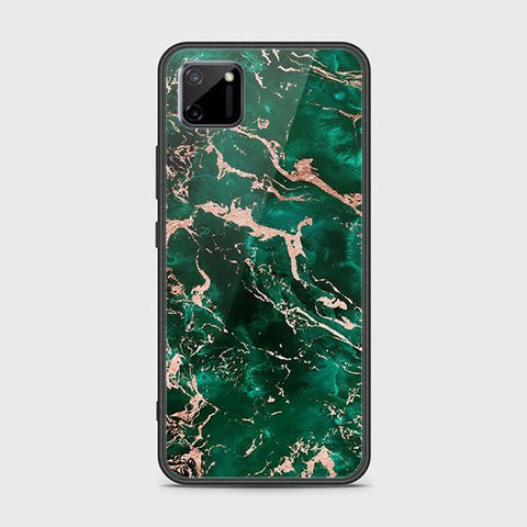 Realme C11 Cover - Colorful Marble Series - HQ Ultra Shine Premium Infinity Glass Soft Silicon Borders Case