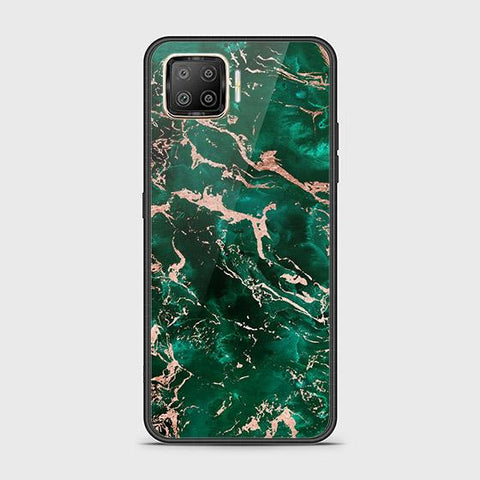 Oppo Reno 4F Cover - Colorful Marble Series - HQ Ultra Shine Premium Infinity Glass Soft Silicon Borders Case