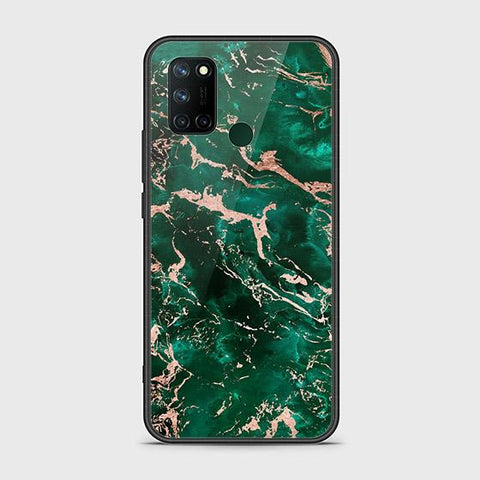 Realme C17 Cover - Colorful Marble Series - HQ Ultra Shine Premium Infinity Glass Soft Silicon Borders Case