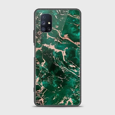 Samsung Galaxy M51 Cover - Colorful Marble Series - HQ Ultra Shine Premium Infinity Glass Soft Silicon Borders Case