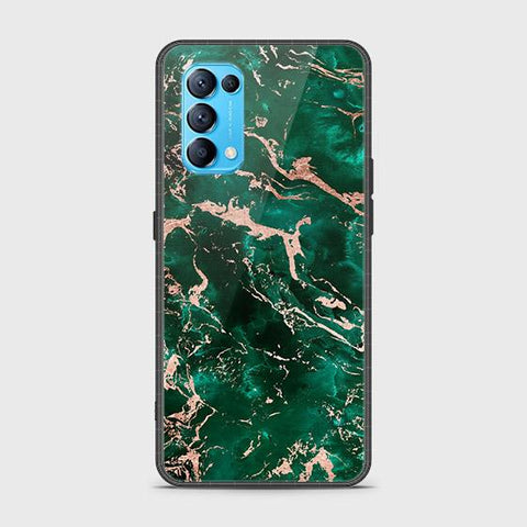 Oppo Reno 5 5G Cover - Colorful Marble Series - HQ Ultra Shine Premium Infinity Glass Soft Silicon Borders Case