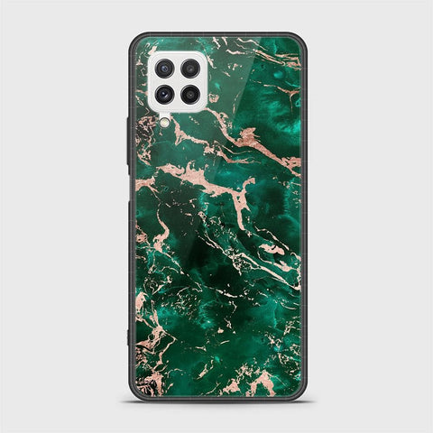 Samsung Galaxy M22 Cover- Colorful Marble Series - HQ Ultra Shine Premium Infinity Glass Soft Silicon Borders Case