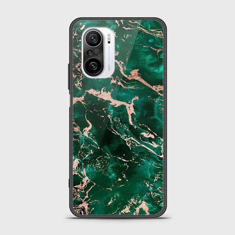 Xiaomi Redmi K40 Cover- Colorful Marble Series - HQ Ultra Shine Premium Infinity Glass Soft Silicon Borders Case