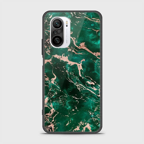 Xiaomi Poco F3 Cover- Colorful Marble Series - HQ Ultra Shine Premium Infinity Glass Soft Silicon Borders Case