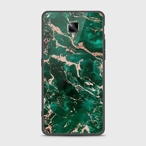 OnePlus 3 Cover- Colorful Marble Series - HQ Ultra Shine Premium Infinity Glass Soft Silicon Borders Case