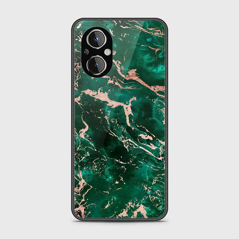 Oppo Reno 7Z 5G Cover- Colorful Marble Series - HQ Ultra Shine Premium Infinity Glass Soft Silicon Borders Case