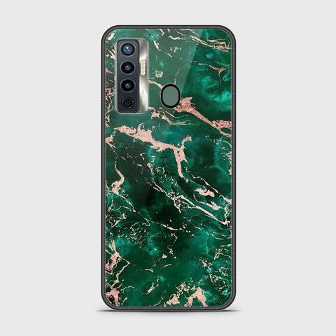 Tecno Camon 17 Cover - Colorful Marble Series - HQ Ultra Shine Premium Infinity Glass Soft Silicon Borders Case