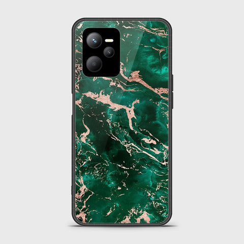 Realme V25 Cover- Colorful Marble Series - HQ Ultra Shine Premium Infinity Glass Soft Silicon Borders Case