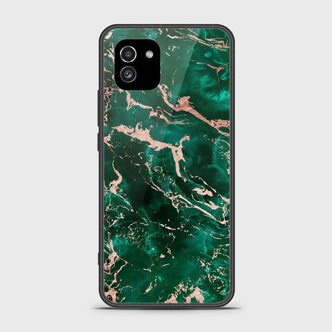 Samsung Galaxy A03 Cover- Colorful Marble Series - HQ Ultra Shine Premium Infinity Glass Soft Silicon Borders Case