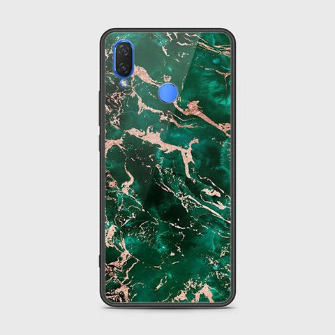 Huawei Y7 (2019) Cover - Colorful Marble Series - HQ Ultra Shine Premium Infinity Glass Soft Silicon Borders Case