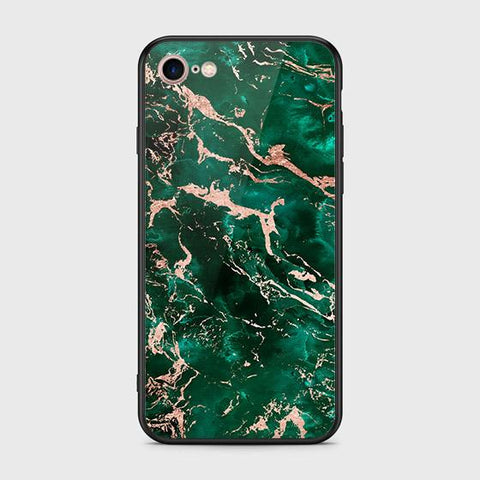 iPhone 8 / 7 Cover - Colorful Marble Series - HQ Ultra Shine Premium Infinity Glass Soft Silicon Borders Case