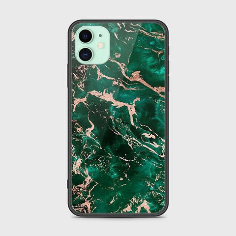 iPhone 11 Cover - Colorful Marble Series - HQ Ultra Shine Premium Infinity Glass Soft Silicon Borders Case