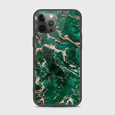 iPhone 12 Pro Cover - Colorful Marble Series - HQ Ultra Shine Premium Infinity Glass Soft Silicon Borders Case