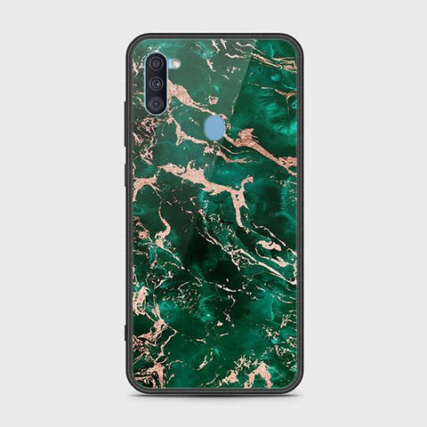 Samsung Galaxy M11 Cover - Colorful Marble Series - HQ Ultra Shine Premium Infinity Glass Soft Silicon Borders Case