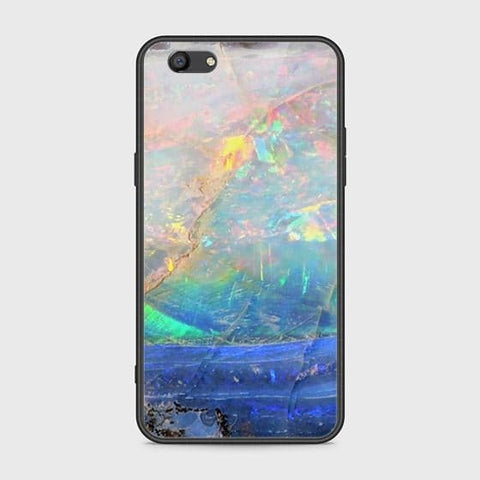 Oppo F3 Cover - Colorful Marble Series - HQ Ultra Shine Premium Infinity Glass Soft Silicon Borders Case