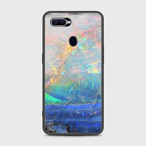 Oppo F9 / F9 Pro Cover - Colorful Marble Series - HQ Ultra Shine Premium Infinity Glass Soft Silicon Borders Case