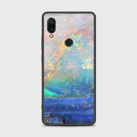 Xiaomi Redmi 7 Cover - Colorful Marble Series - HQ Ultra Shine Premium Infinity Glass Soft Silicon Borders Case