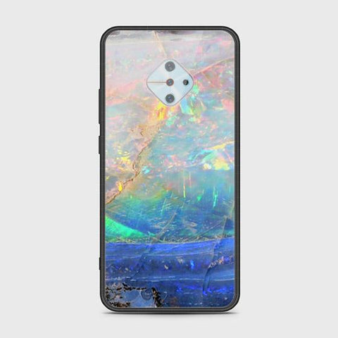 Vivo S1 Pro Cover - Colorful Marble Series - HQ Ultra Shine Premium Infinity Glass Soft Silicon Borders Case