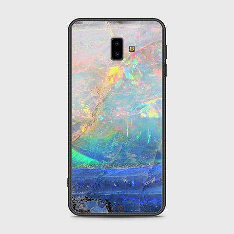 Samsung Galaxy J6 Plus 2018 Cover - Colorful Marble Series - HQ Ultra Shine Premium Infinity Glass Soft Silicon Borders Case