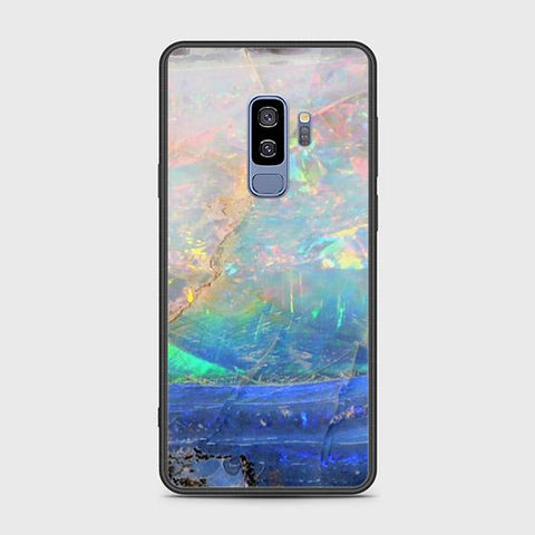 Samsung Galaxy S9 Plus Cover - Colorful Marble Series - HQ Ultra Shine Premium Infinity Glass Soft Silicon Borders Case