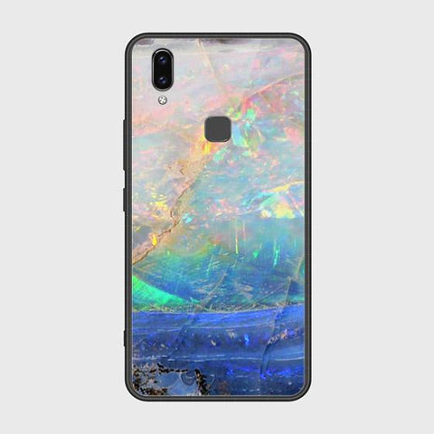 Vivo Y85 Cover - Colorful Marble Series - HQ Ultra Shine Premium Infinity Glass Soft Silicon Borders Case