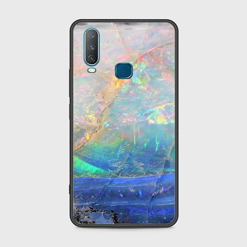 Vivo Y17 Cover - Colorful Marble Series - HQ Ultra Shine Premium Infinity Glass Soft Silicon Borders Case