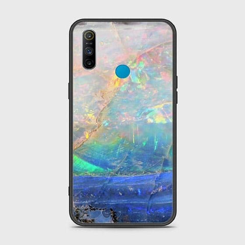 Realme C3 Cover - Colorful Marble Series - HQ Ultra Shine Premium Infinity Glass Soft Silicon Borders Case