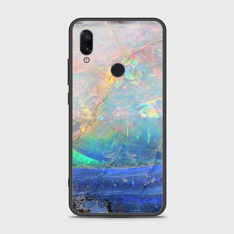 Xiaomi Redmi Note 7 Cover - Colorful Marble Series - HQ Ultra Shine Premium Infinity Glass Soft Silicon Borders Case