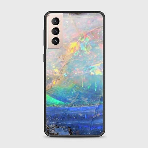 Samsung Galaxy S22 Plus 5G Cover - Colorful Marble Series - HQ Ultra Shine Premium Infinity Glass Soft Silicon Borders Case