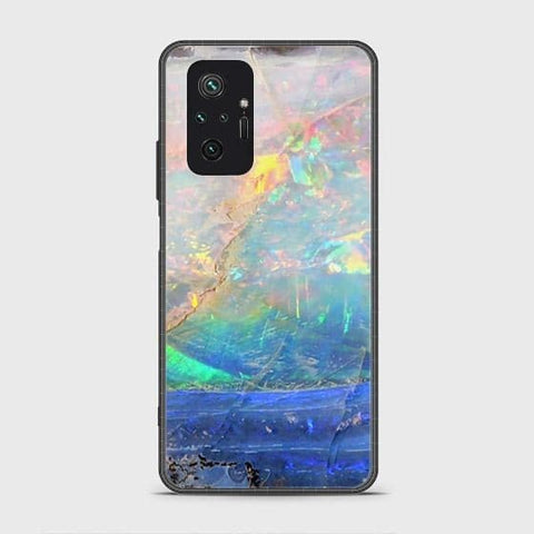 Xiaomi Redmi Note 10 Pro Max Cover - Colorful Marble Series - HQ Ultra Shine Premium Infinity Glass Soft Silicon Borders Case