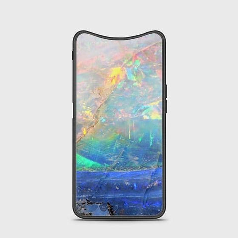 Oppo Find X Cover - Colorful Marble Series - HQ Ultra Shine Premium Infinity Glass Soft Silicon Borders Case