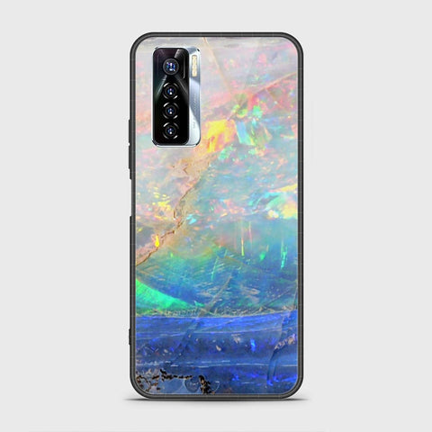 Tecno Camon 17 Pro Cover - Colorful Marble Series - HQ Ultra Shine Premium Infinity Glass Soft Silicon Borders Case