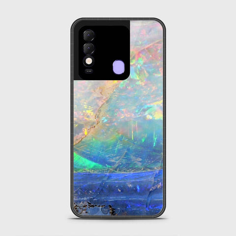 Tecno Spark 8 Cover- Colorful Marble Series - HQ Ultra Shine Premium Infinity Glass Soft Silicon Borders Case