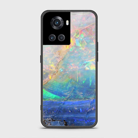 OnePlus 10R Cover- Colorful Marble Series - HQ Ultra Shine Premium Infinity Glass Soft Silicon Borders Case