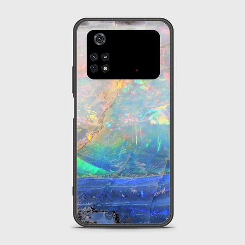 Xiaomi Poco M4 Pro 4G Cover- Colorful Marble Series - HQ Ultra Shine Premium Infinity Glass Soft Silicon Borders Case