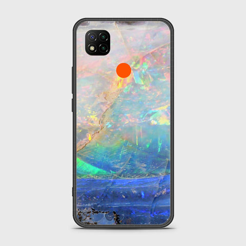 Xiaomi Redmi 9C Cover- Colorful Marble Series - HQ Ultra Shine Premium Infinity Glass Soft Silicon Borders Case