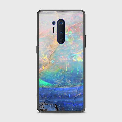 OnePlus 8 Pro Cover - Colorful Marble Series - HQ Ultra Shine Premium Infinity Glass Soft Silicon Borders Case