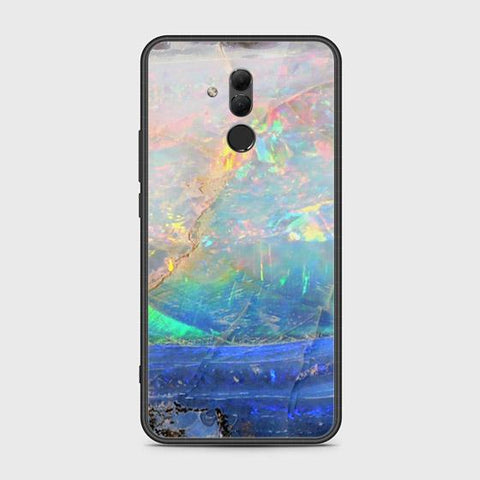 Huawei Mate 20 Lite Cover - Colorful Marble Series - HQ Ultra Shine Premium Infinity Glass Soft Silicon Borders Case