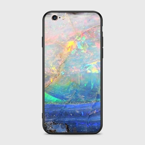 iPhone 6S / 6 Cover - Colorful Marble Series - HQ Ultra Shine Premium Infinity Glass Soft Silicon Borders Case