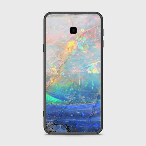 Samsung Galaxy J4 Plus Cover - Colorful Marble Series - HQ Ultra Shine Premium Infinity Glass Soft Silicon Borders Case