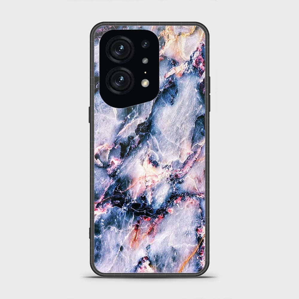 Oppo Find X5 Pro Cover - Colorful Marble Series - HQ Ultra Shine Premium Infinity Glass Soft Silicon Borders Case