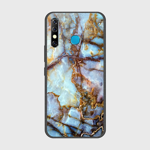 Tecno Spark 4 Cover- Colorful Marble Series - HQ Ultra Shine Premium Infinity Glass Soft Silicon Borders Case