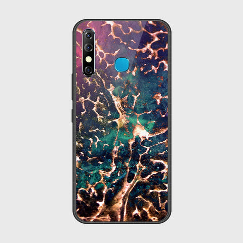 Tecno Spark 4 Cover- Colorful Marble Series - HQ Ultra Shine Premium Infinity Glass Soft Silicon Borders Case