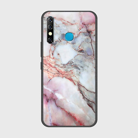 Infinix Hot 8Cover- Colorful Marble Series - HQ Ultra Shine Premium Infinity Glass Soft Silicon Borders Case