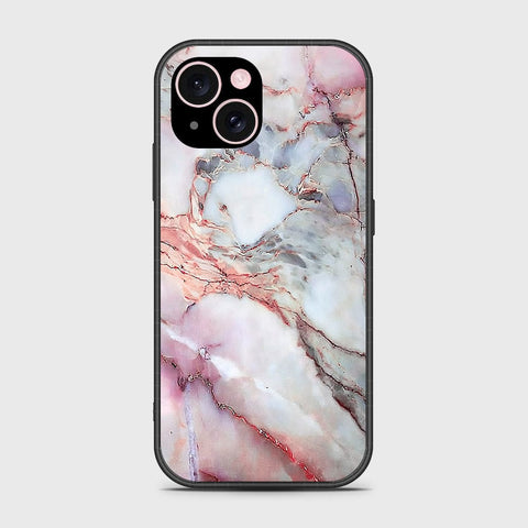 iPhone 15 Cover- Colorful Marble Series - HQ Ultra Shine Premium Infinity Glass Soft Silicon Borders Case