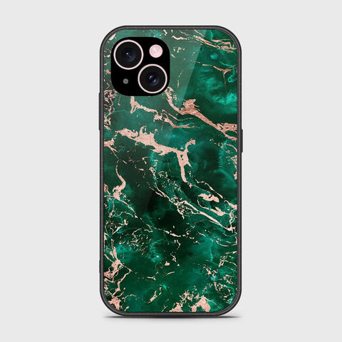 iPhone 15 Cover- Colorful Marble Series - HQ Ultra Shine Premium Infinity Glass Soft Silicon Borders Case