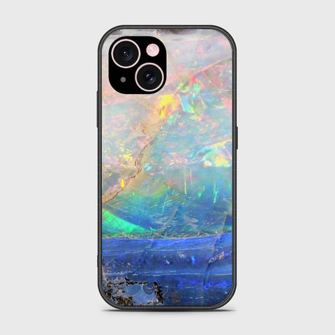 iPhone 15 Cover- Colorful Marble Series - HQ Ultra Shine Premium Infinity Glass Soft Silicon Borders Case