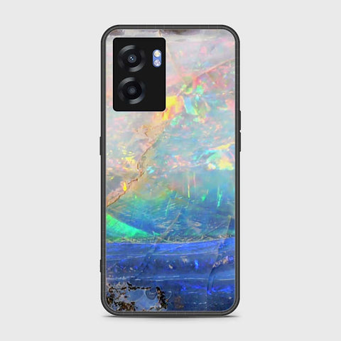 Realme Q5i Cover- Colorful Marble Series - HQ Ultra Shine Premium Infinity Glass Soft Silicon Borders Case