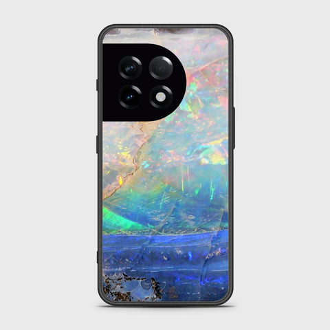 OnePlus 11Cover- Colorful Marble Series - HQ Ultra Shine Premium Infinity Glass Soft Silicon Borders Case